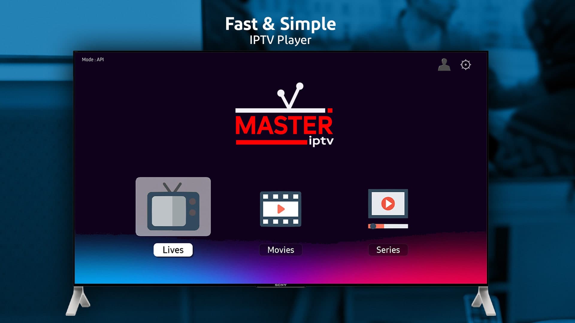 MasterIPTV en una Smart TV — Lives, Películas, Series