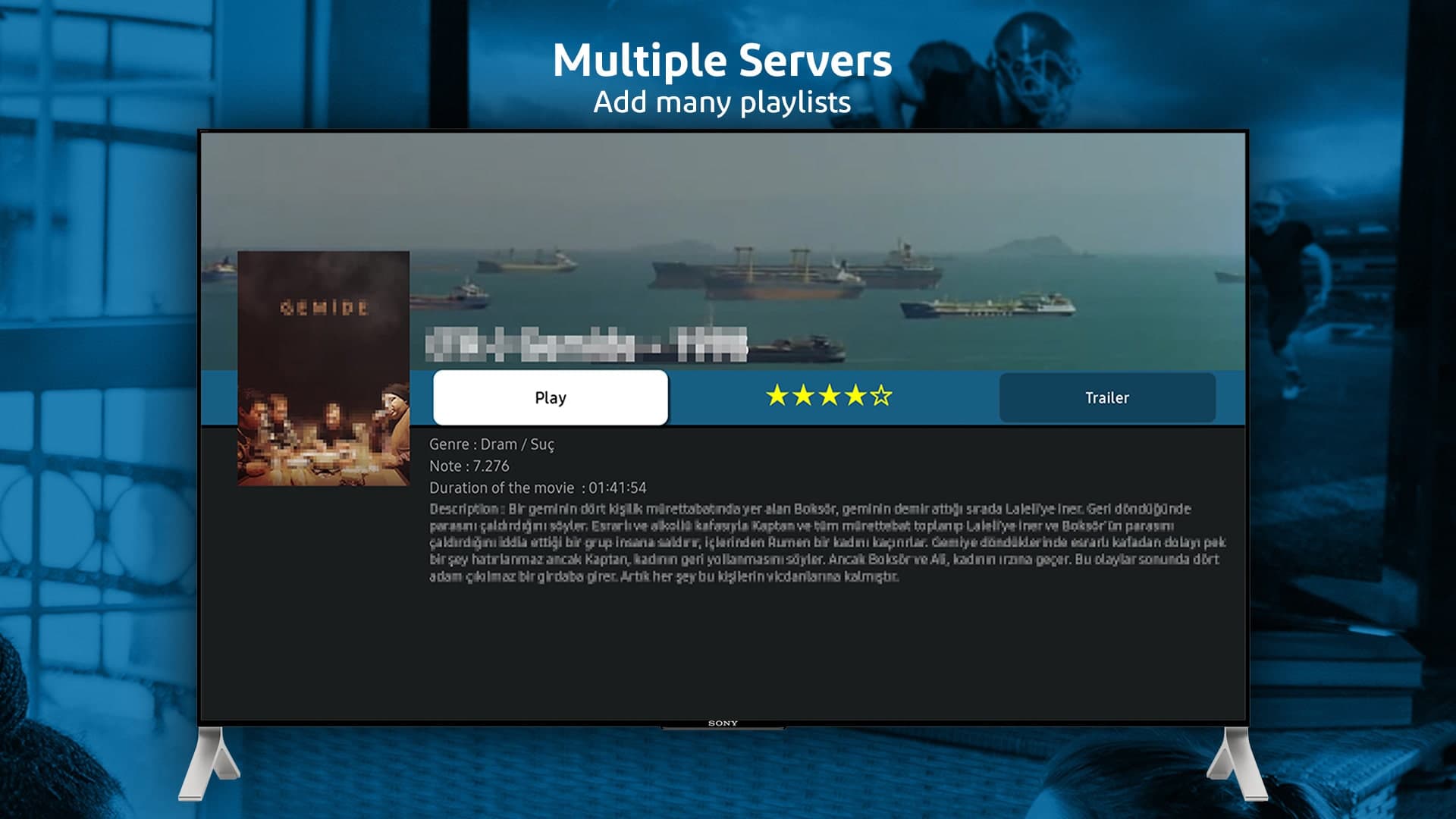 Vista rica de películas y series